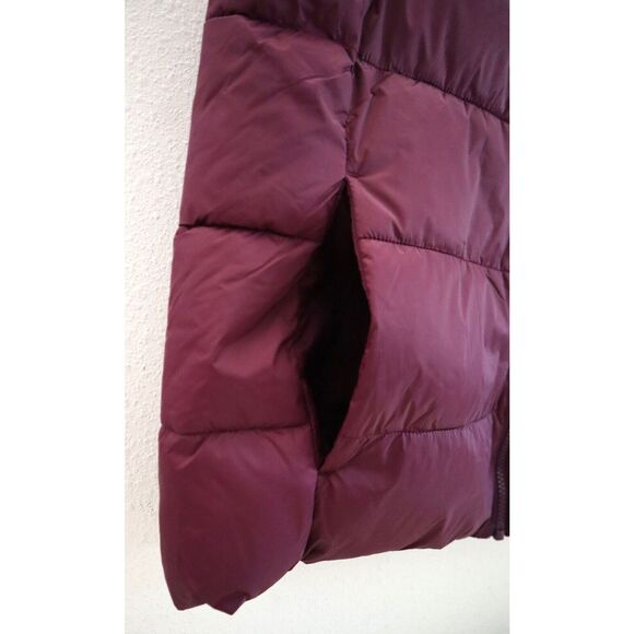 Gap Women's Sz M Purple Huckleberry ColdControl Quilted WR Puffer Vest - Picture 4 of 6